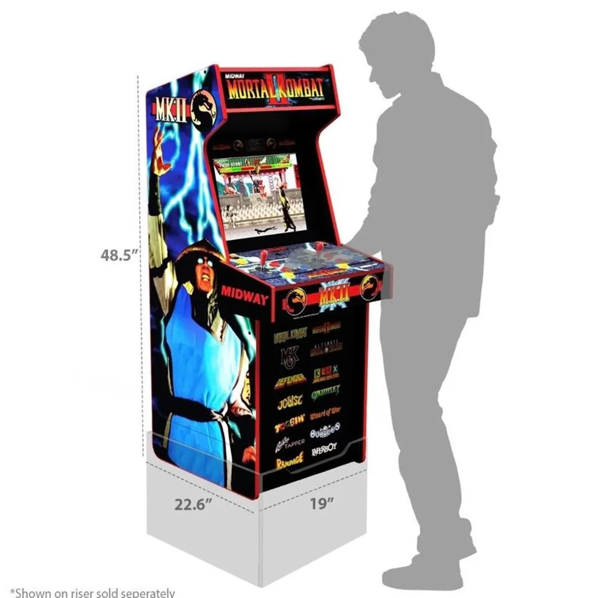 arcade1Up Mortal Kombat ll classic arcade game - Image 4
