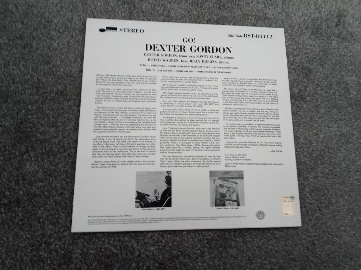 Dexter Gordon Jazz LP. - Image 2
