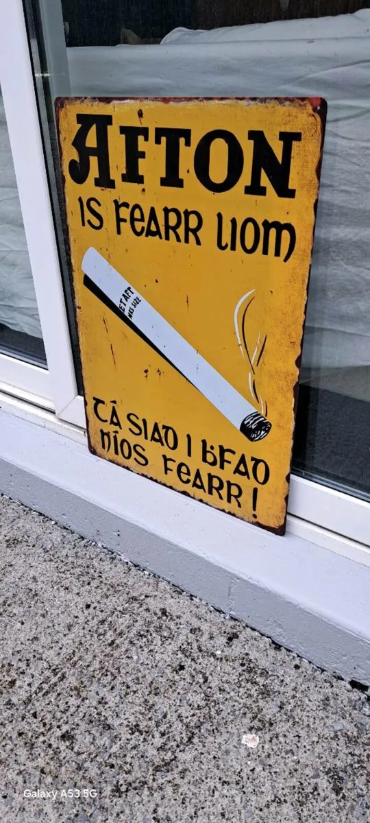 Large  afton metal sign - Image 2