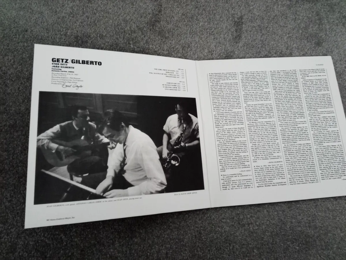 Stan Getz & Joao Gilberto Jazz LP. - Image 2