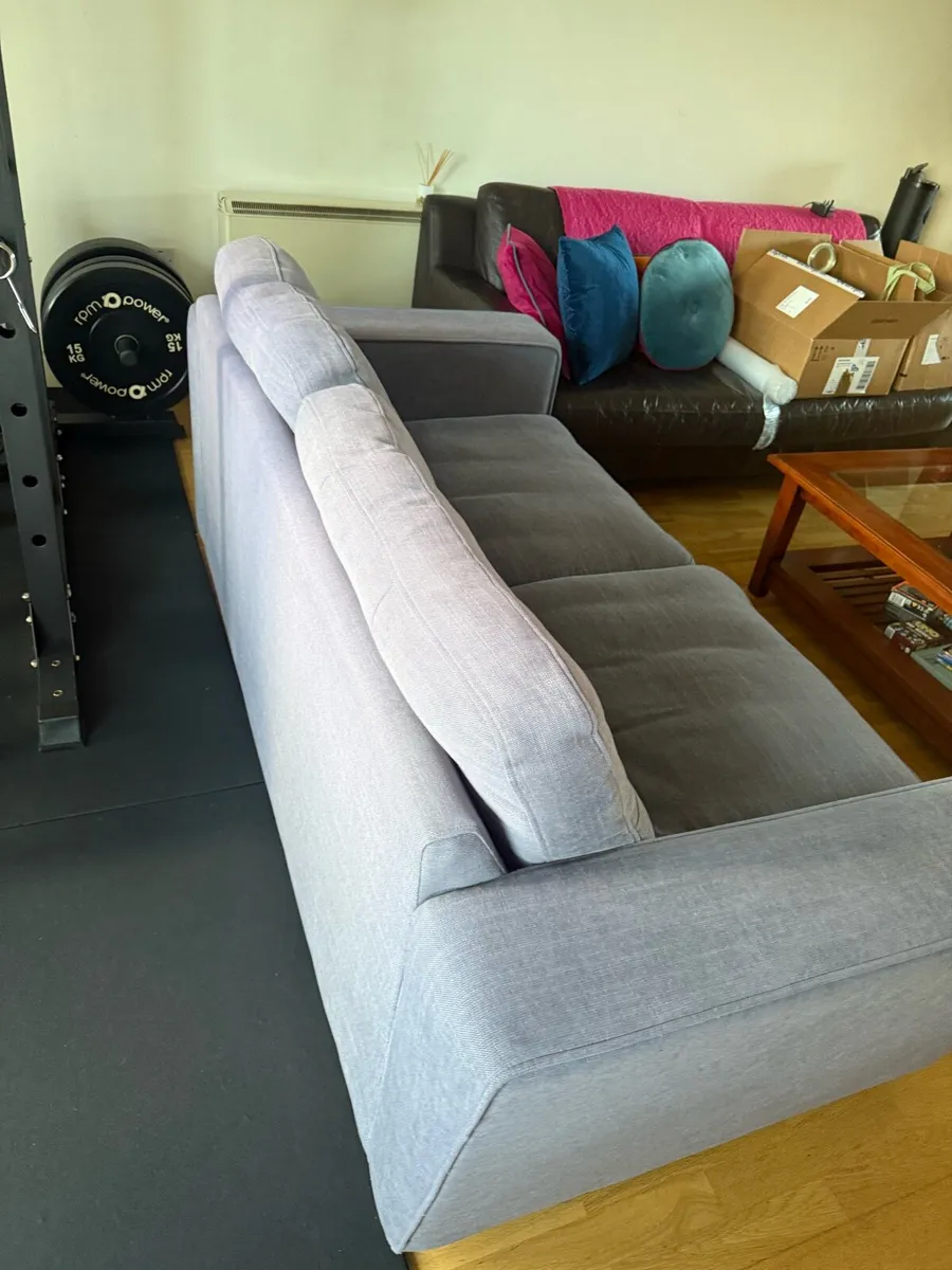 Comfortable 2 Seater Grey Sofa-Bed - Image 3
