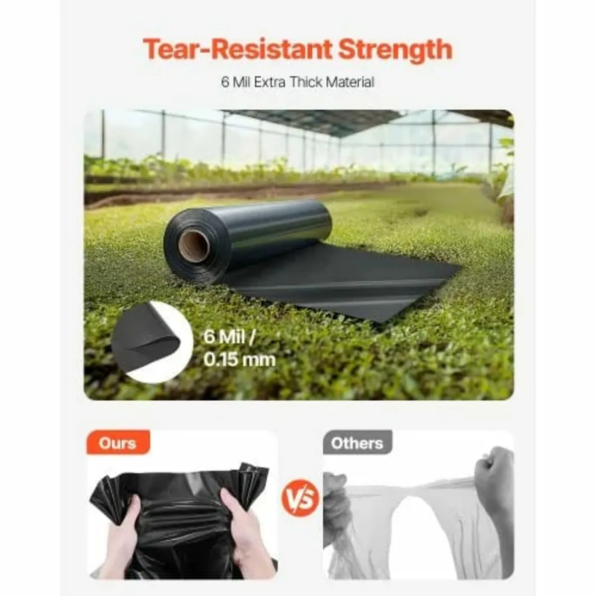 6Mil Plastic Sheeting Roll 24 x 100 FT Heavy Duty - Image 4