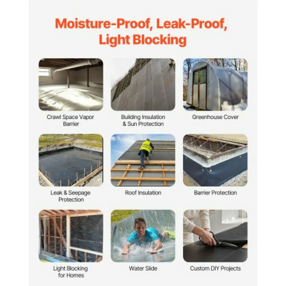 10Mil Plastic Sheeting Roll 10 x 100 FT Heavy Duty - Image 4