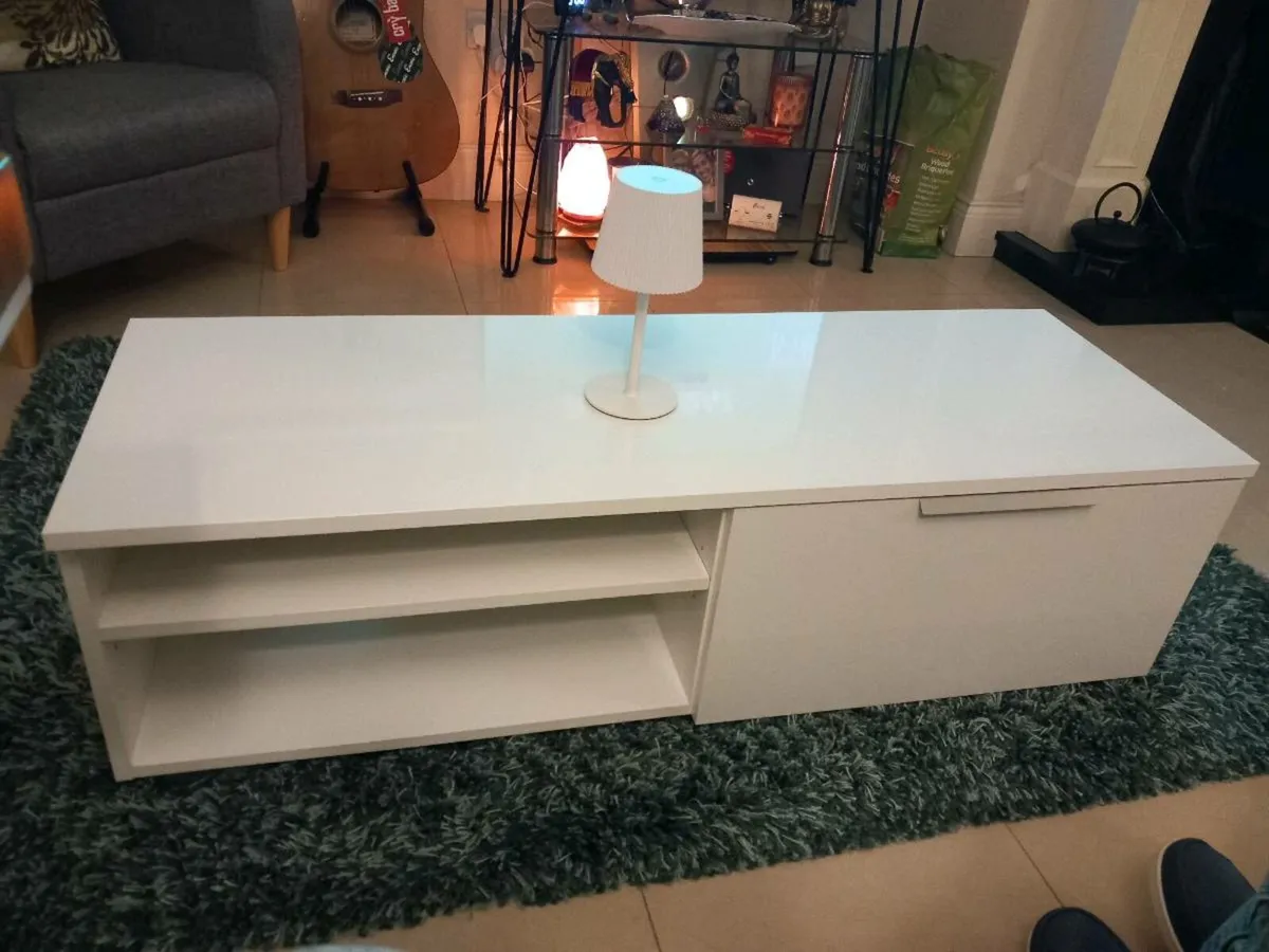 White TV Cabinet - Image 4