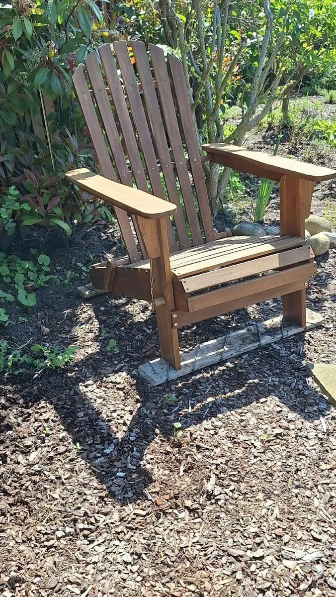 Adirondack Wooden Sun Lounger - Image 3