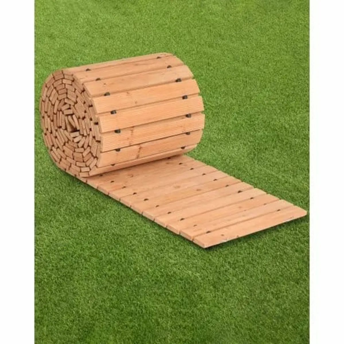 16 ft L x 17 in W Straight Wooden Garden Pathway R - Image 1