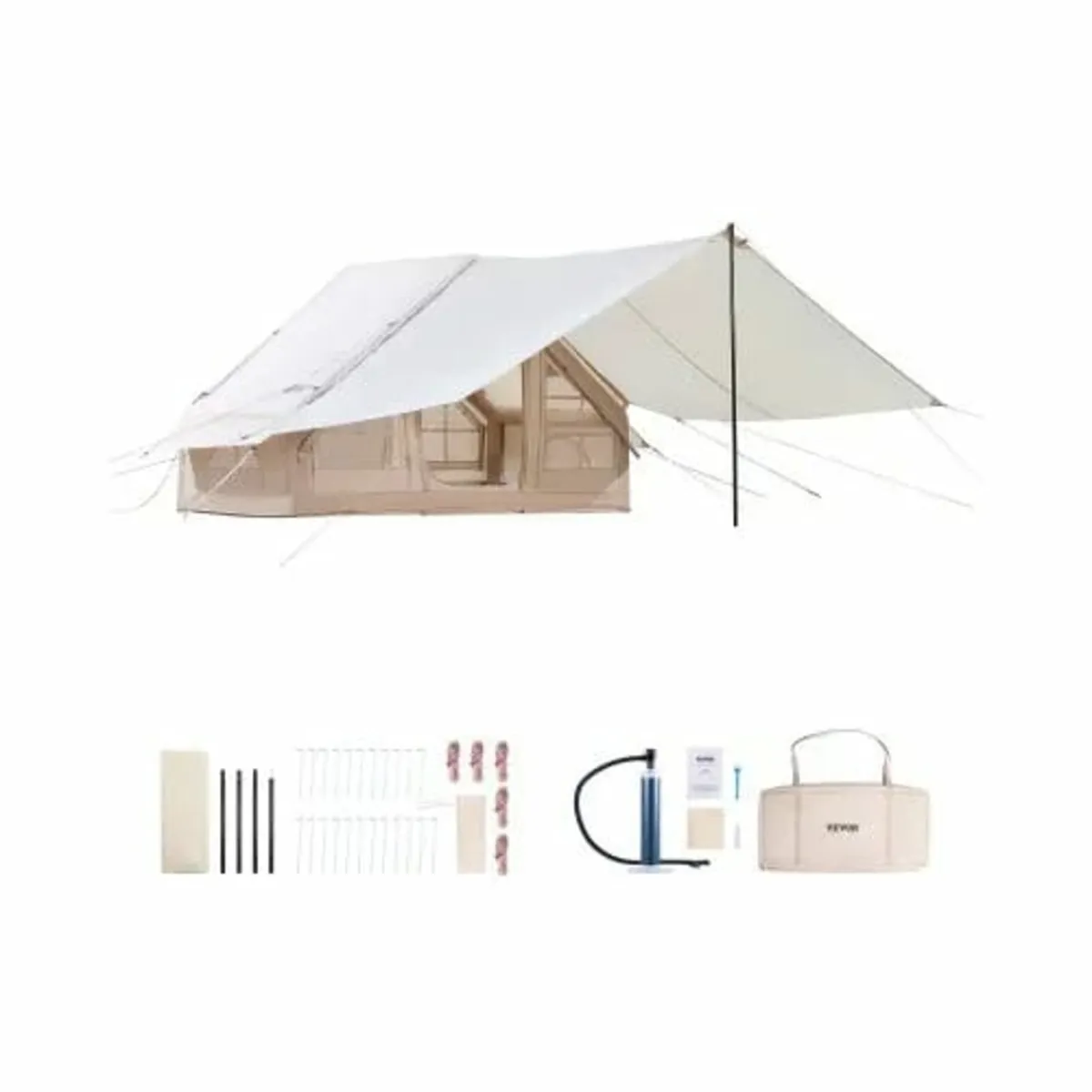 Inflatable Tent for Camping 3-5 Person Glamping Te - Image 1