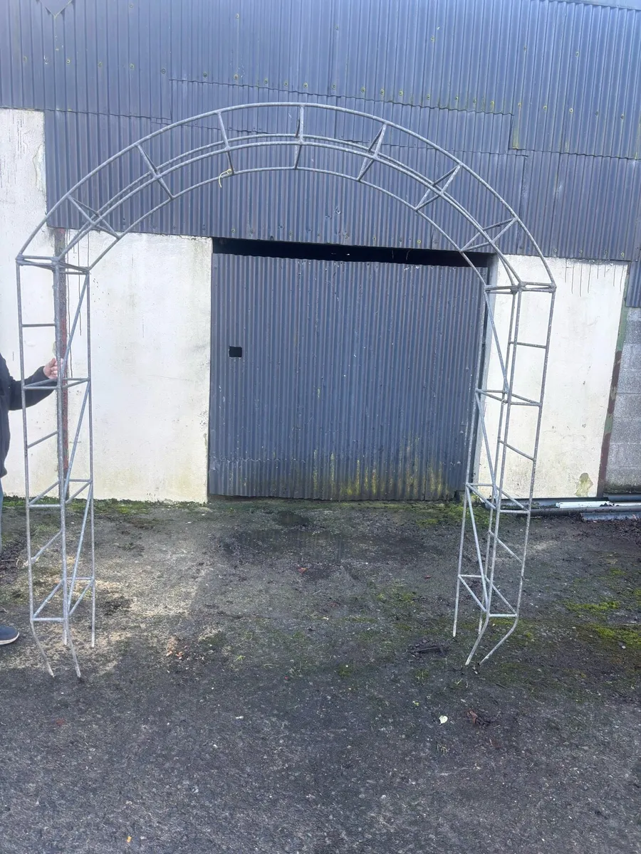 Garden Arch Galvanised - Image 1