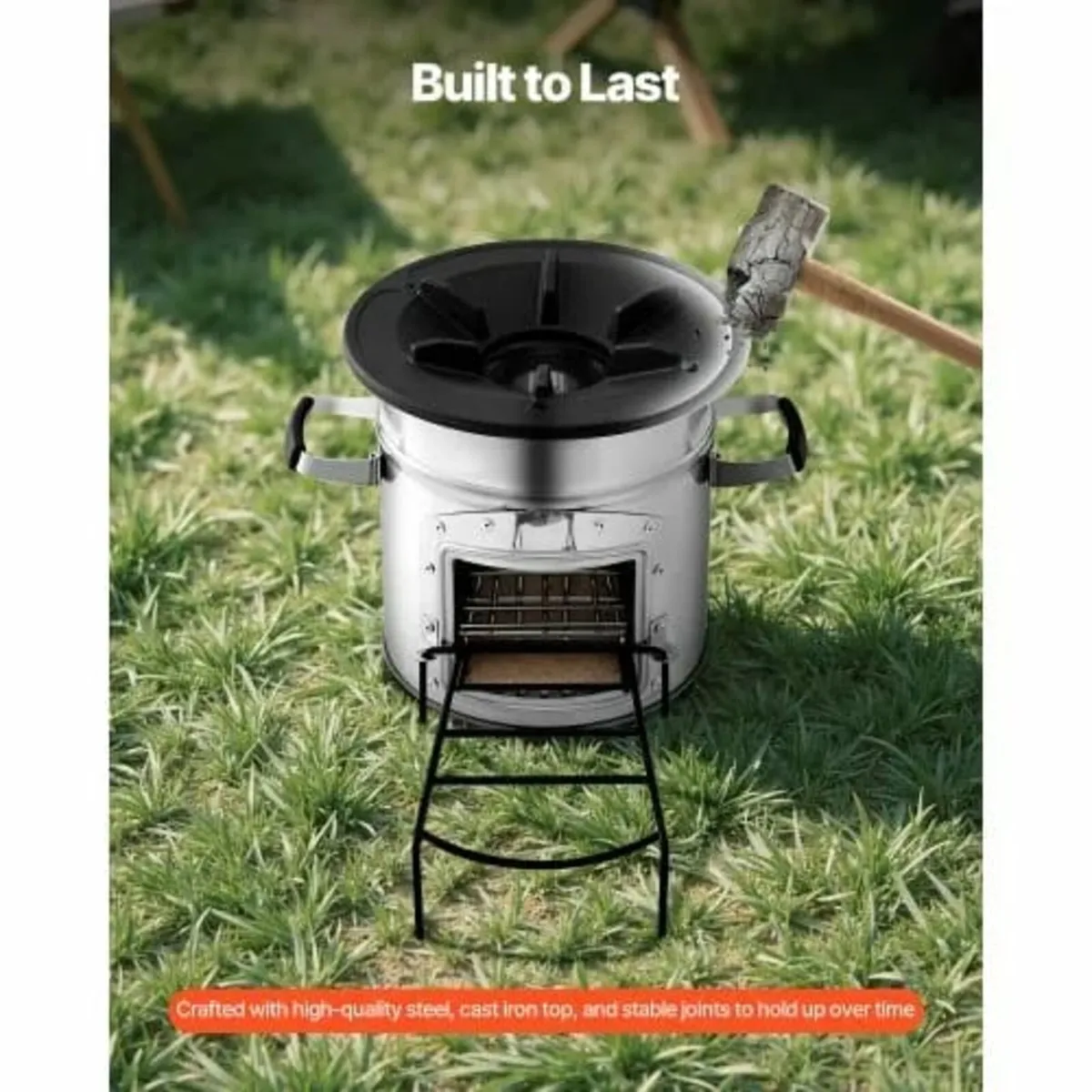 Camping Rocket Stove Wood Burning Portable Rocket - Image 2