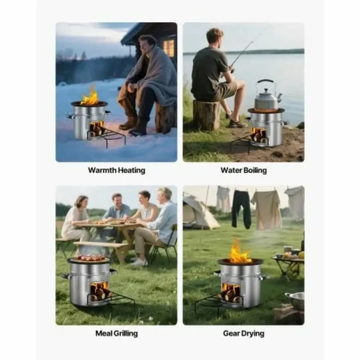 Camping Rocket Stove Wood Burning Portable Rocket - Image 4