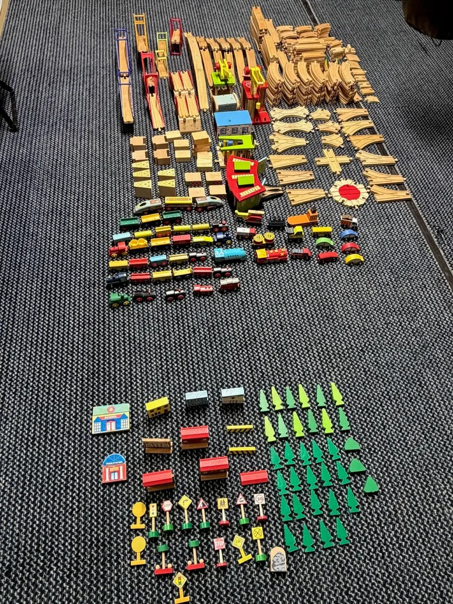 Wooden Train Track Set - Image 1