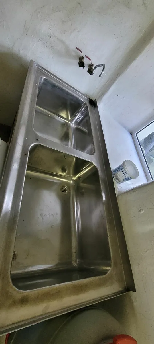 Commercial Stainless steel double sink - Image 3