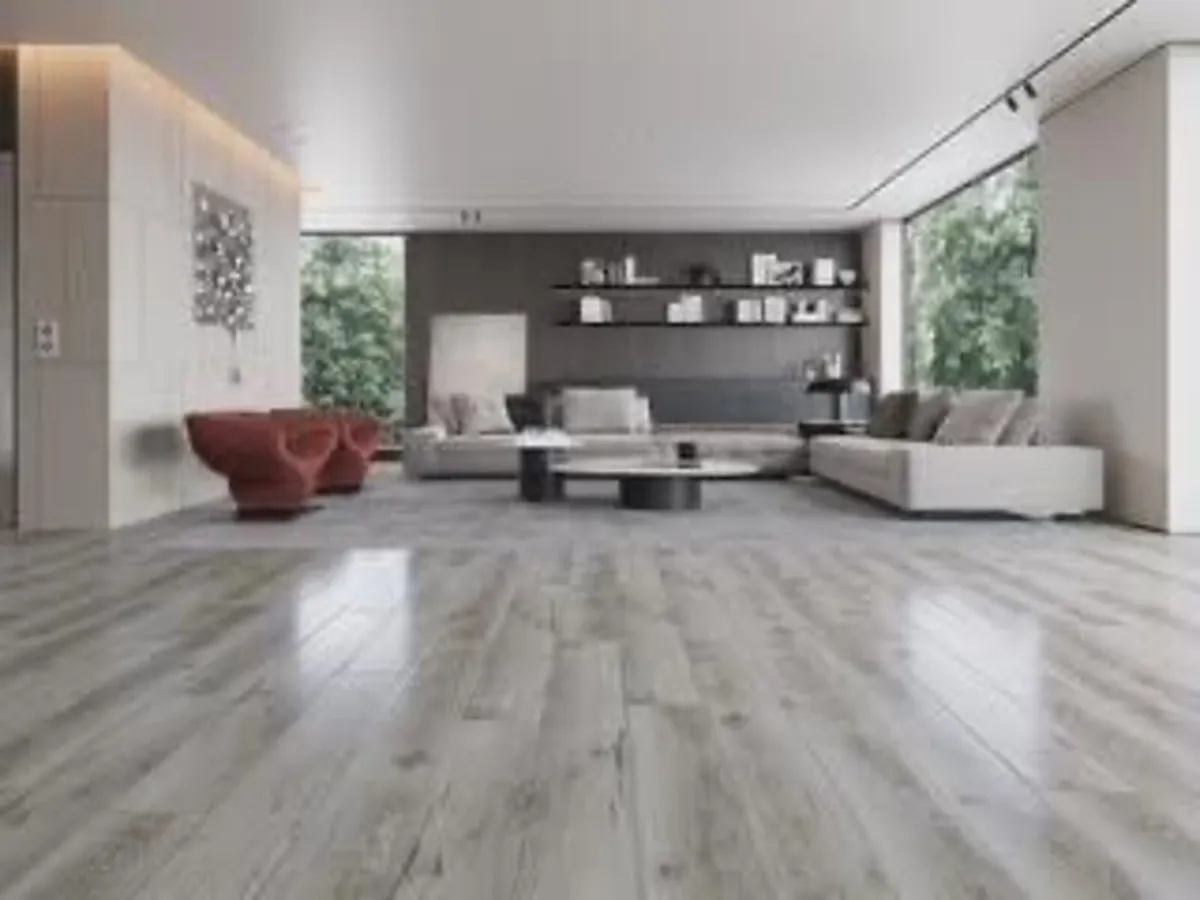 New 12mm High Gloss Seattle Grey Laminated - Image 2