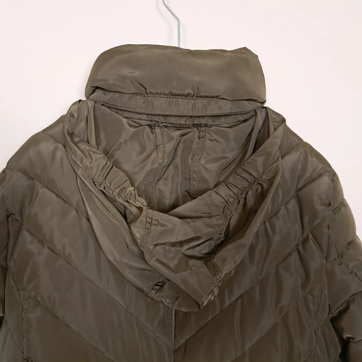 Principles Olive Green Khaki Puffer Long Coat 18UK - Image 4