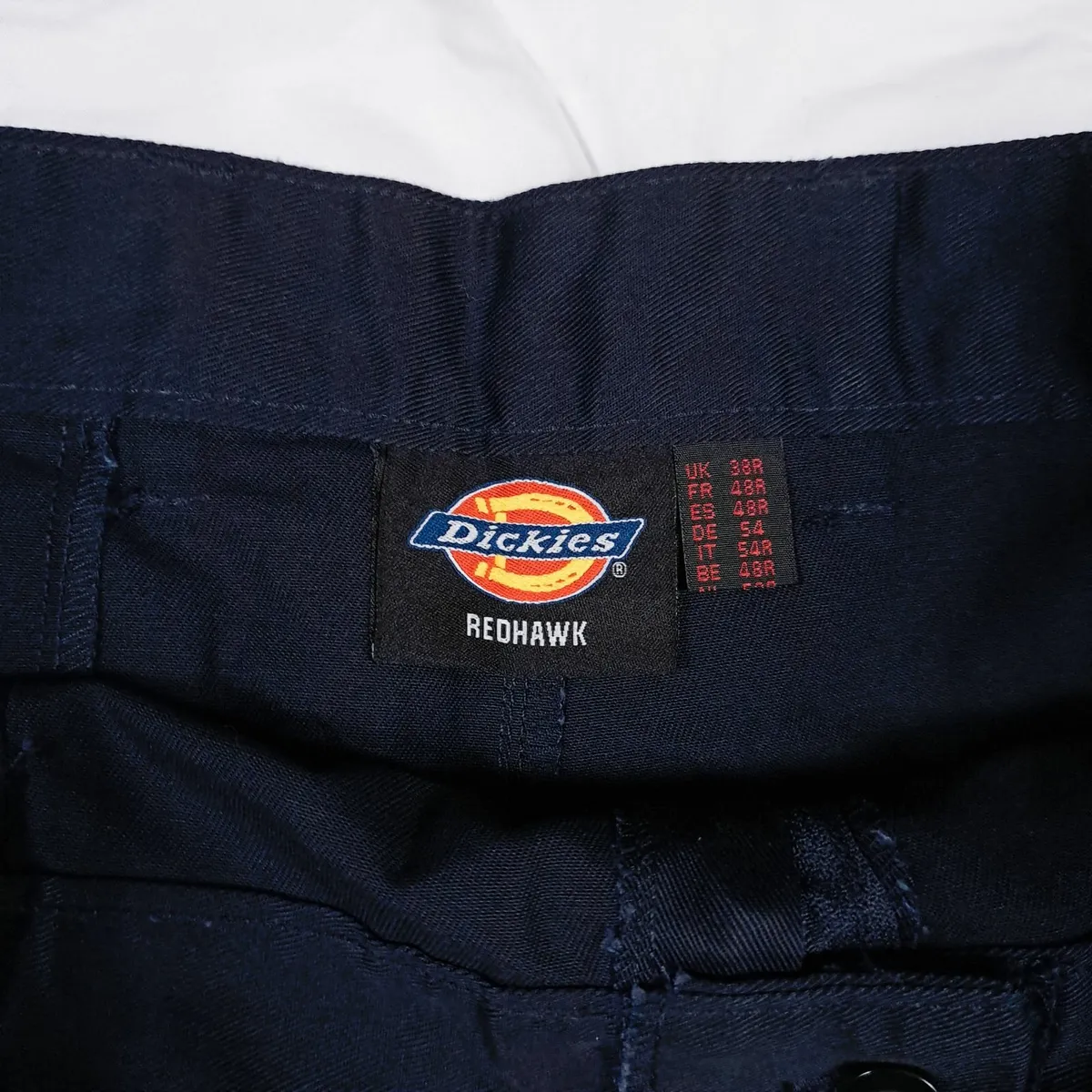 Dickies Navy Redhawk Trousers Straight Leg 38R - Image 3