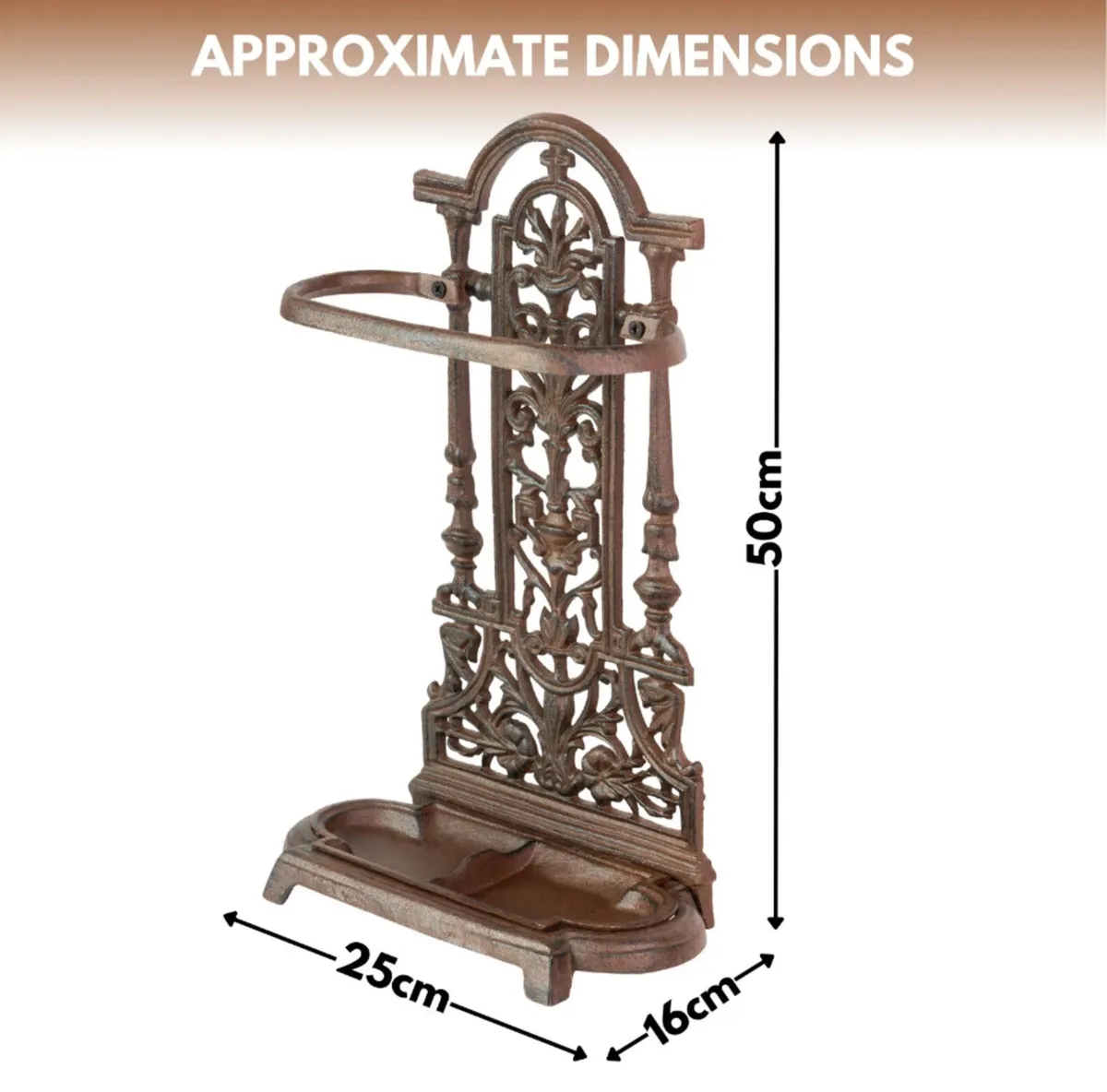 Vintage Style Cast Iron Umbrella Stand NEW - Image 2