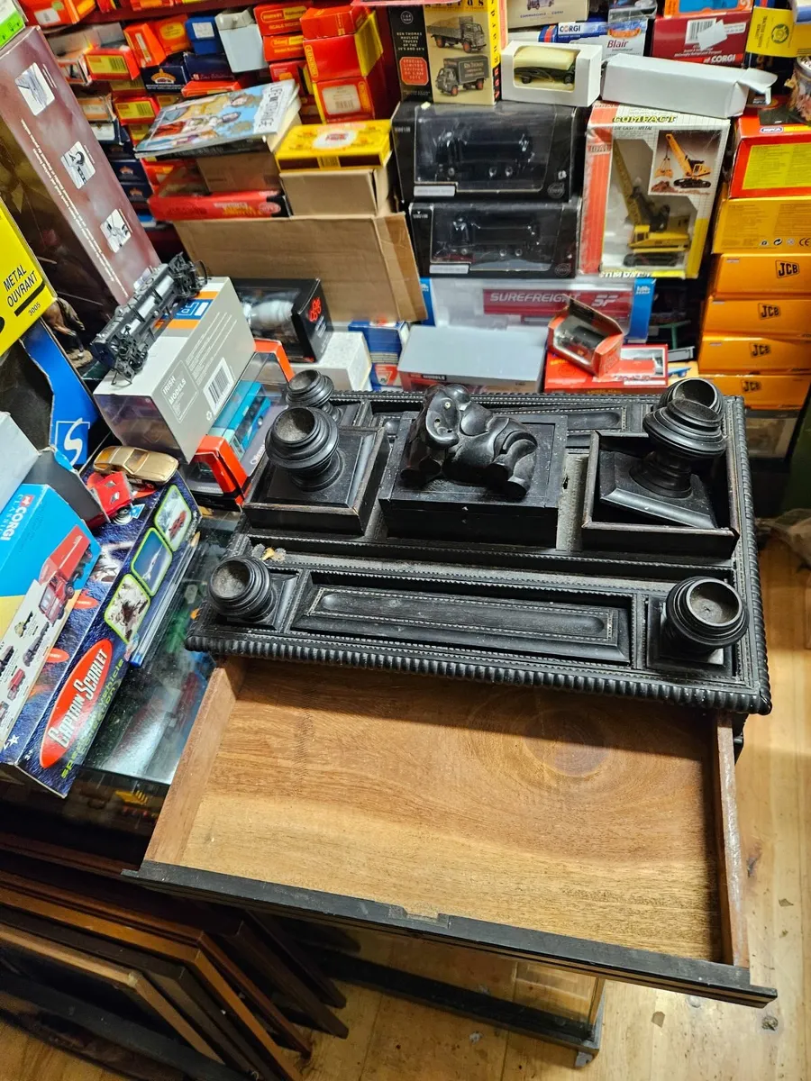 Vintage Antique Ebony Writing Board - Image 1