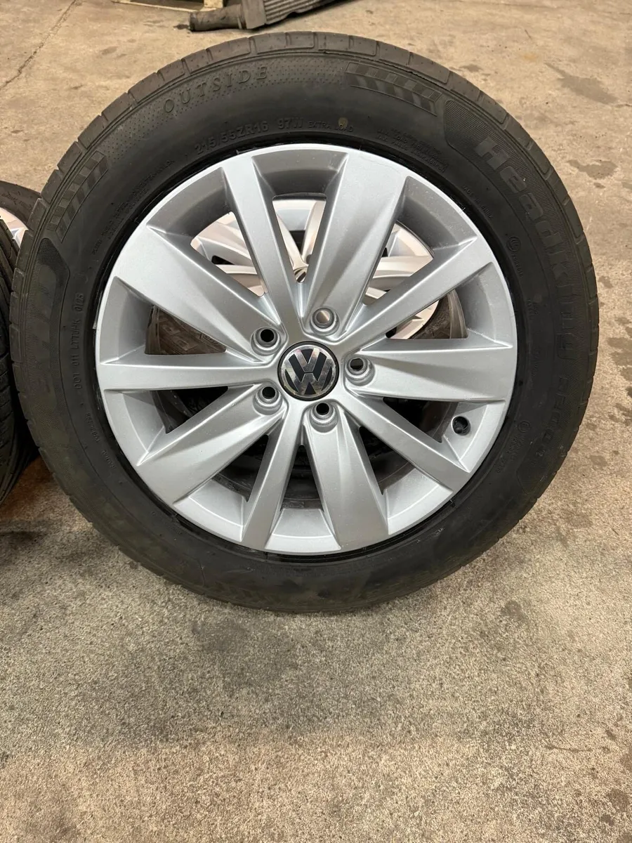 VW Passat Alloy Wheels & Tyres 215/55/R16 - Image 1