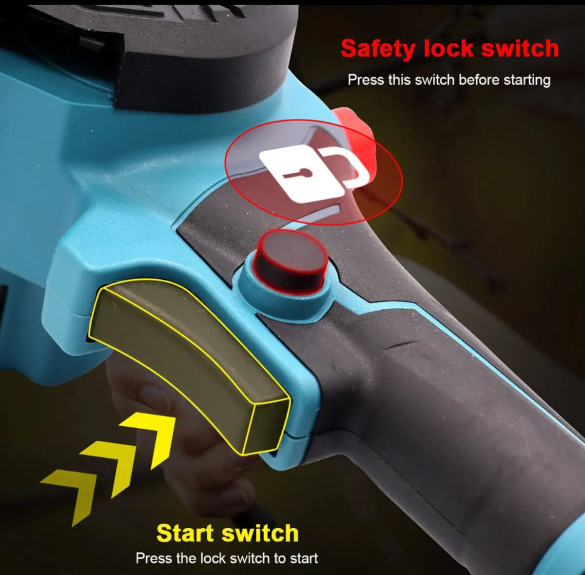 8” Mini Chainsaw & 2 Batteries NEW - Image 3