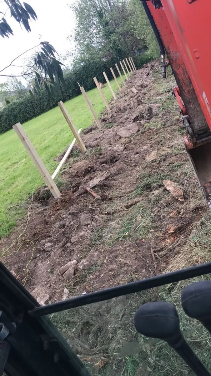 Fencing, concrete-Ground work/machine hire - Image 2