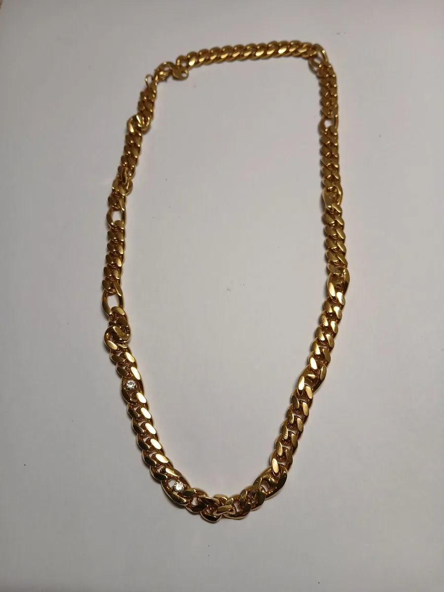Gold plate link necklace - Image 2
