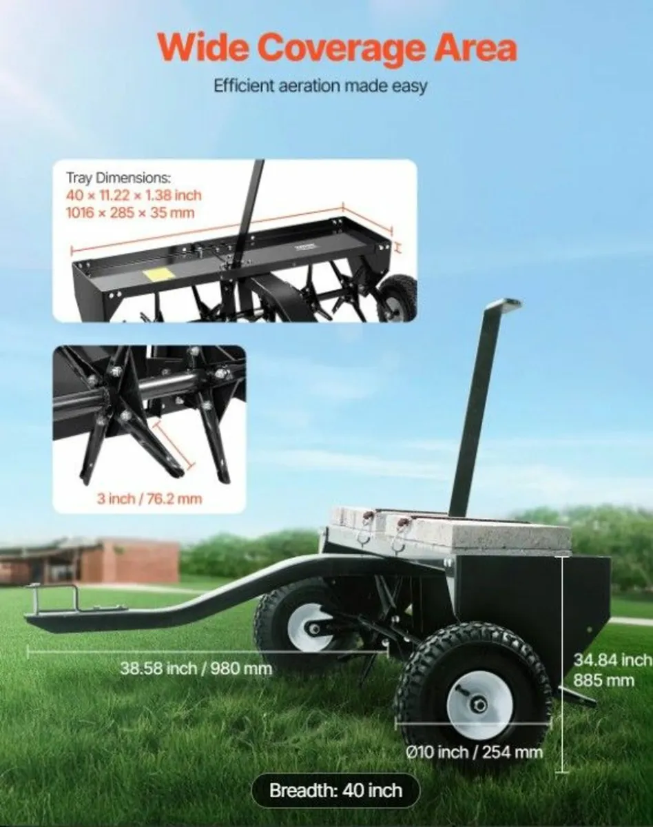 Lawn aerator Ride on Mower 40" - Image 4