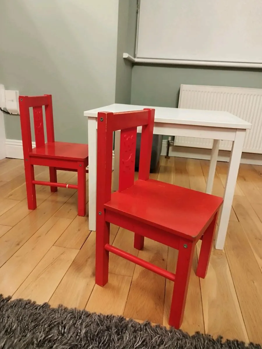 IKEA kids Table and two chairs - Image 2