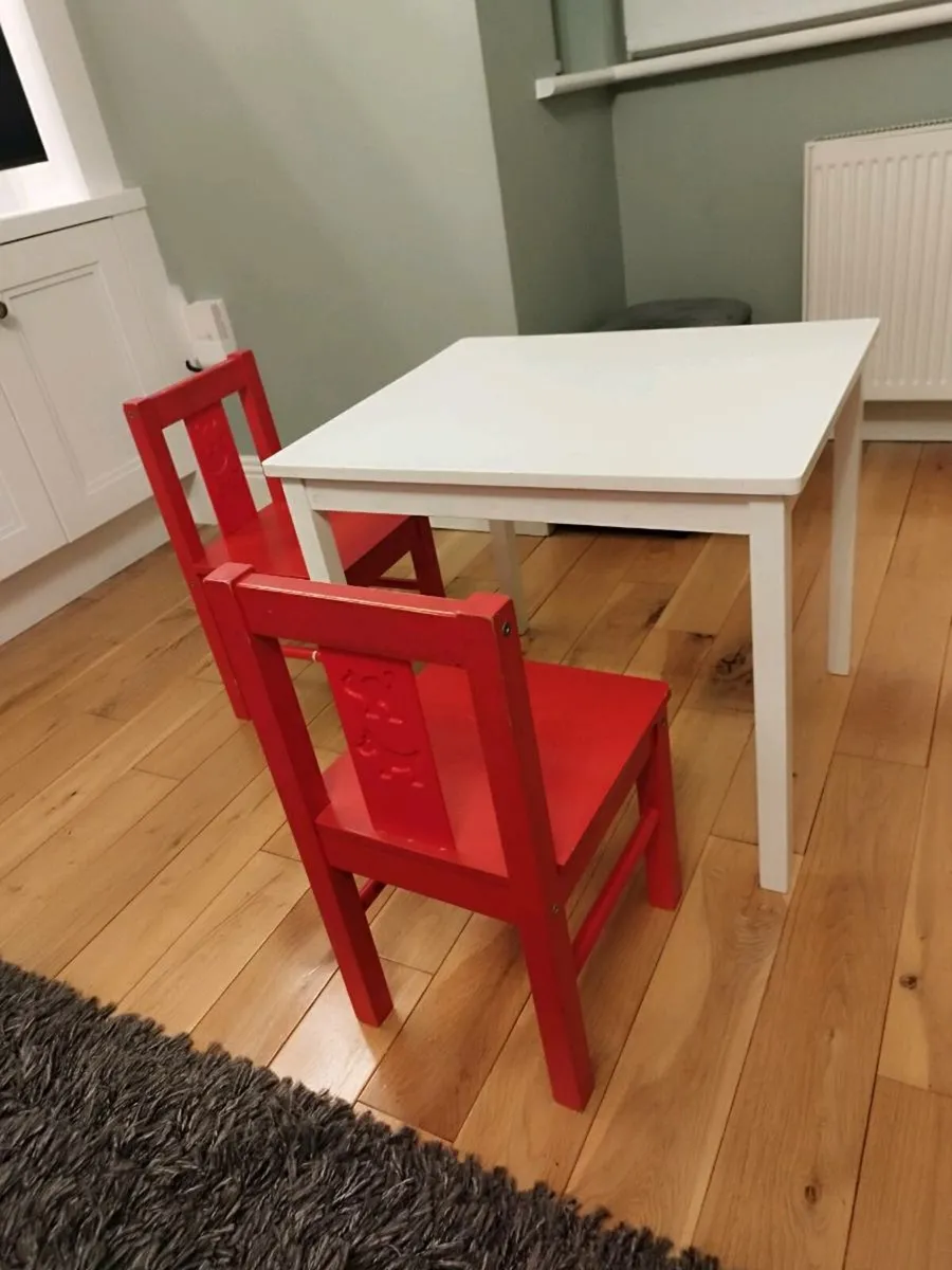 IKEA kids Table and two chairs - Image 1