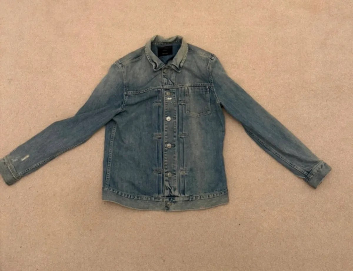 All Saints Men’s Denim Jacket - Large - worn once - Image 1