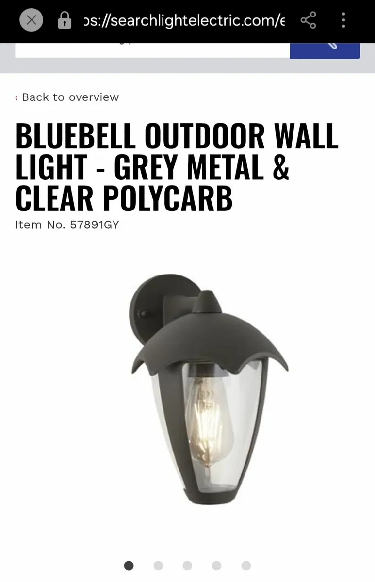Outdoor wall lights x 4 - Image 2