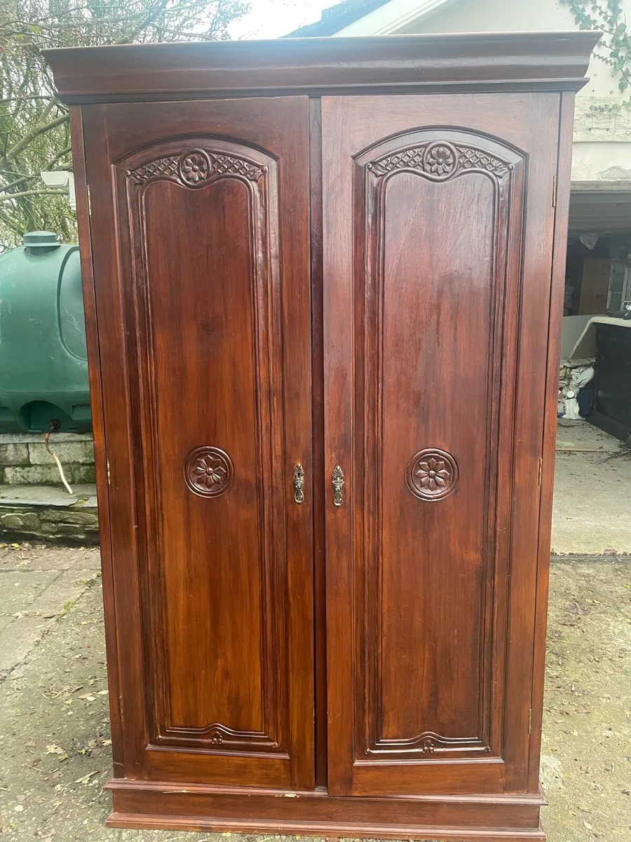 Solid Mahogany Wardrobe - Image 2