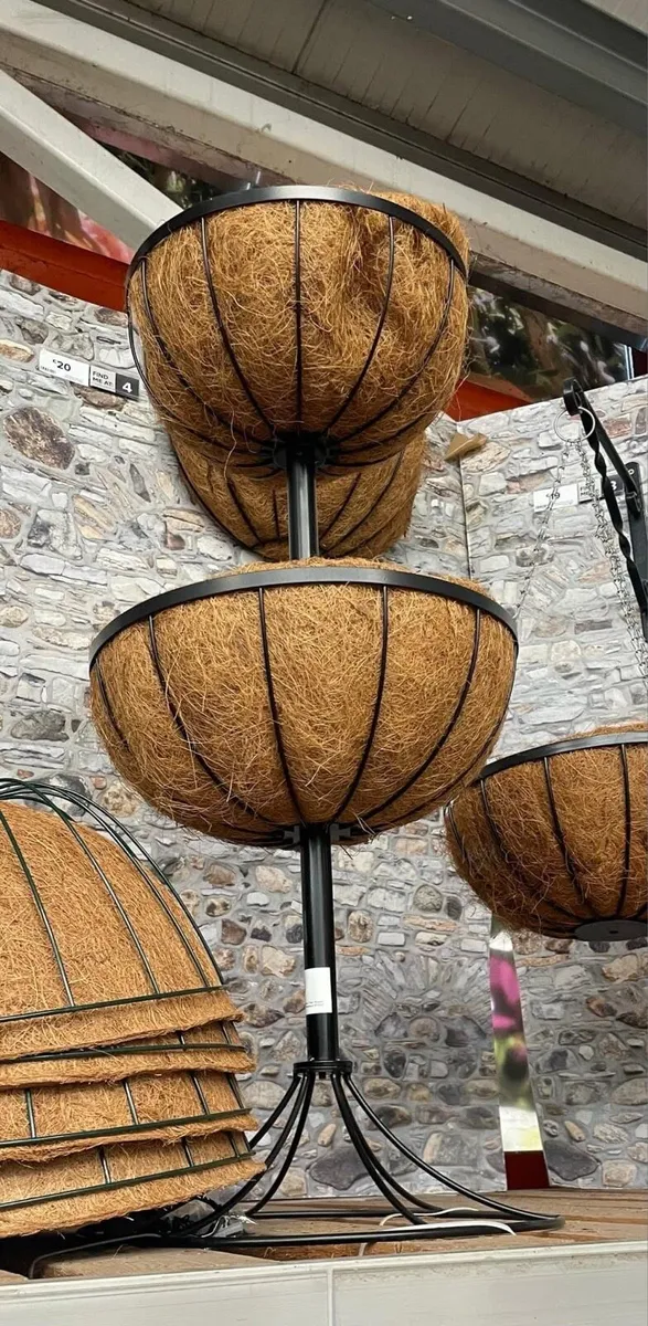 2 x new flower stands in box new - Image 1