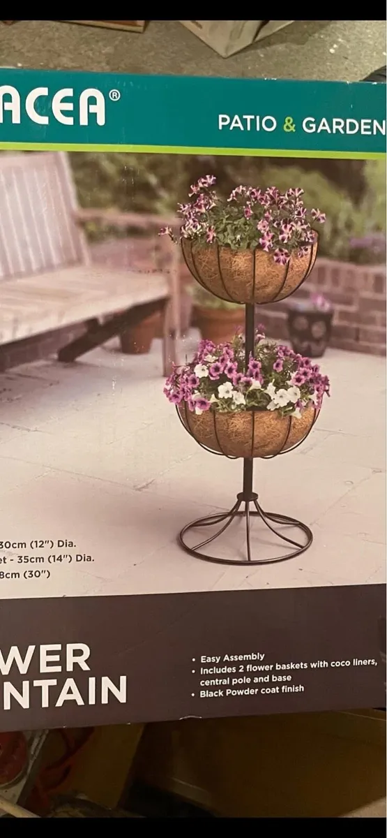 2 x new flower stands in box new - Image 4