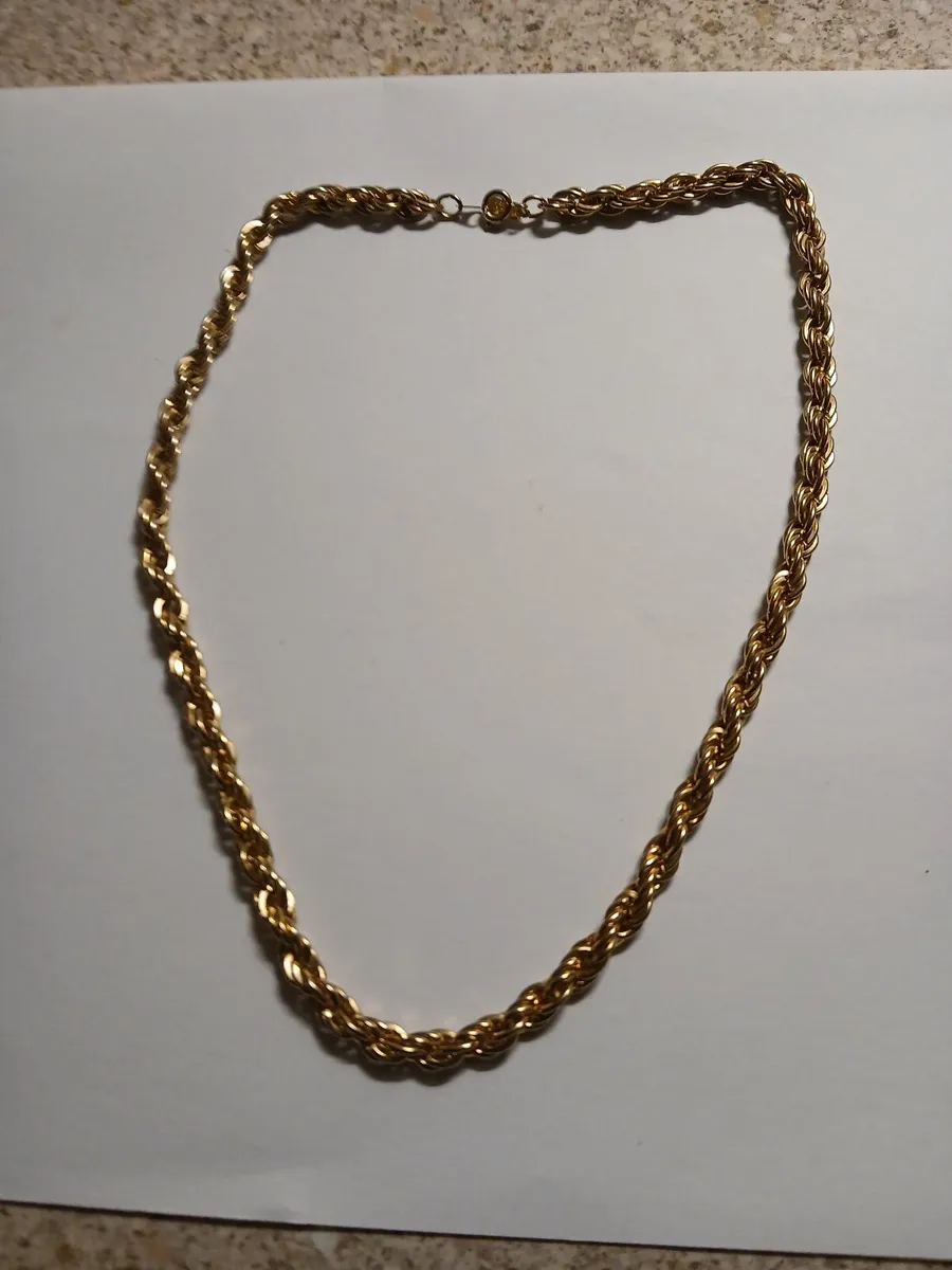 Rope gold plated chain - Image 1