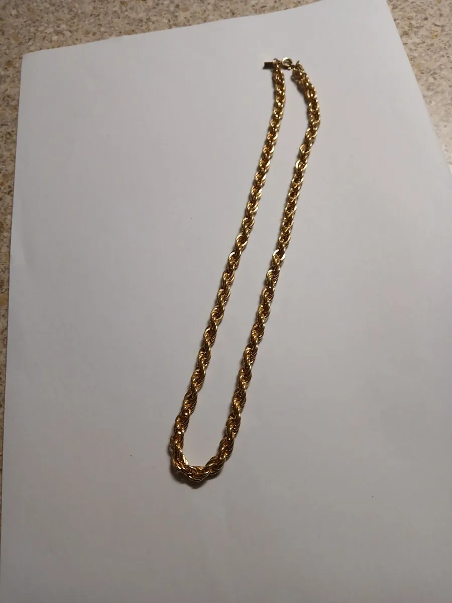 Rope gold plated chain - Image 2