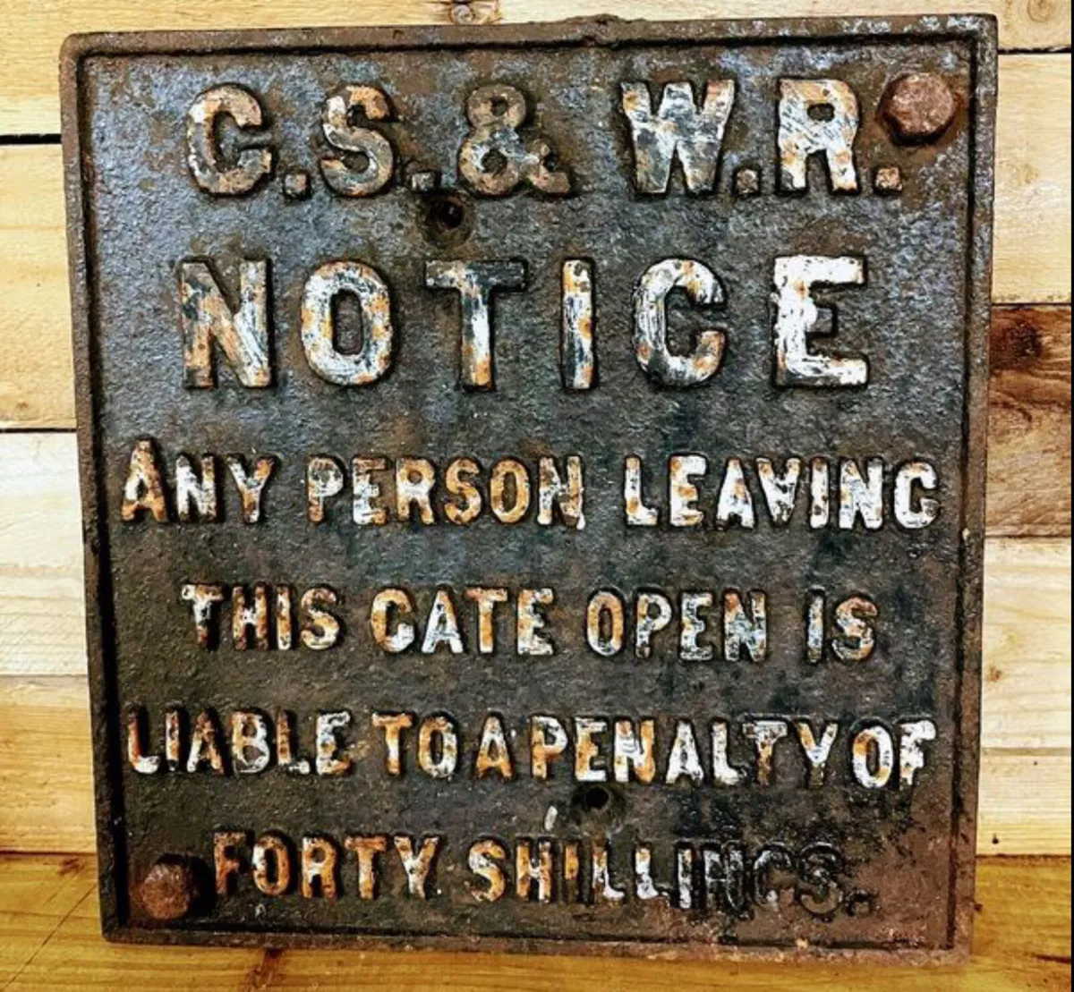 Antique Irish Railway Sign - Image 1