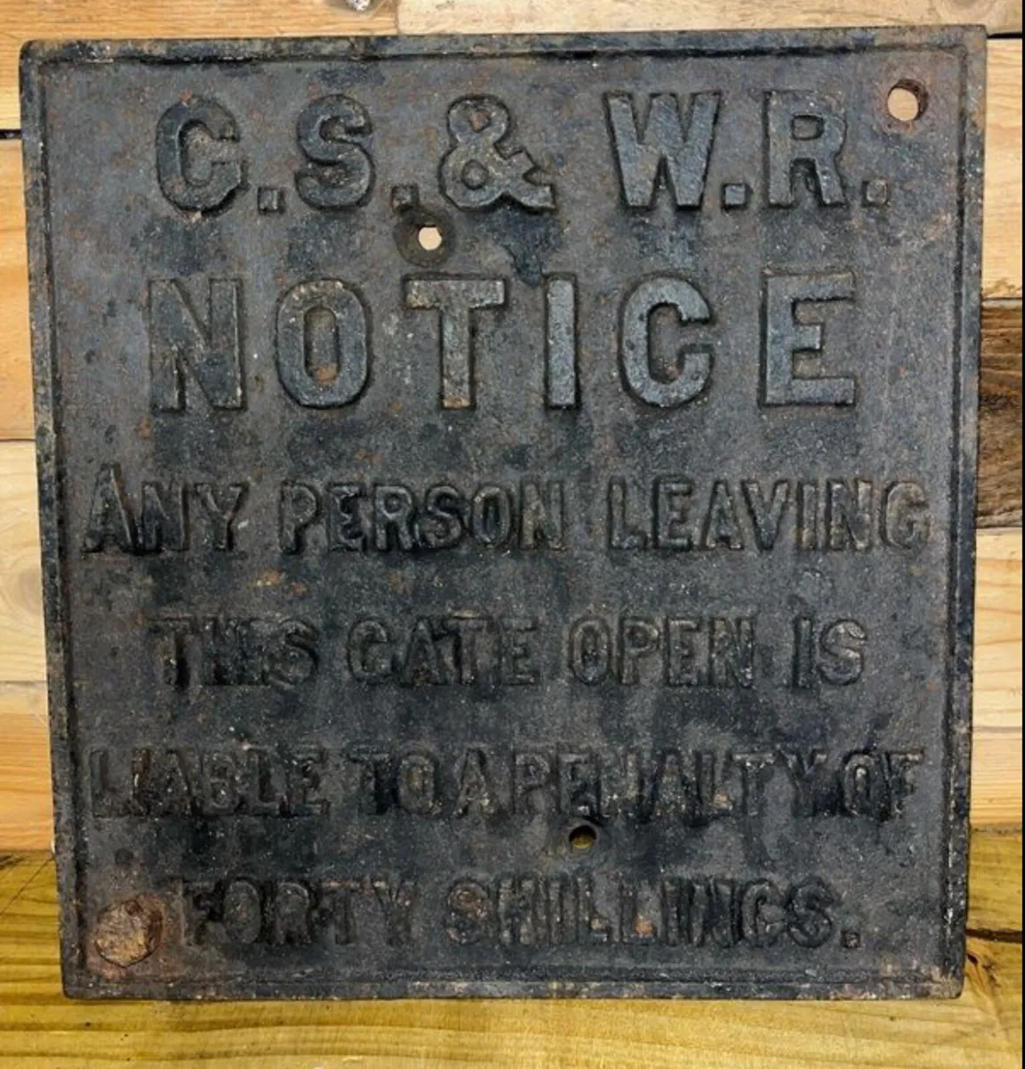 Antique Irish railway sign - Image 1