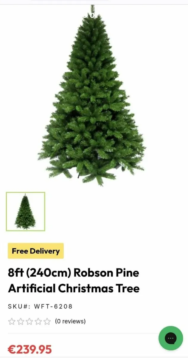 8ft Artificial Christmas Tree (Robson Pine) - Image 2