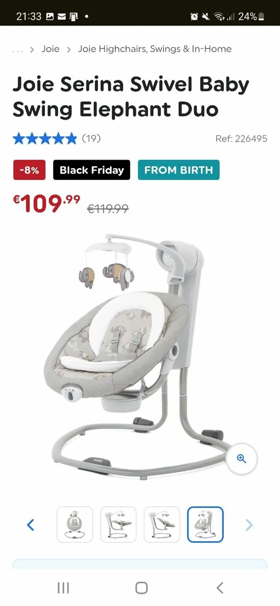 Joie Baby Swivel Swing Chair - Image 3