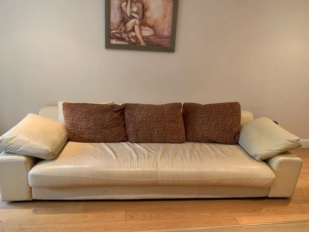 Leather Couch - open to offers