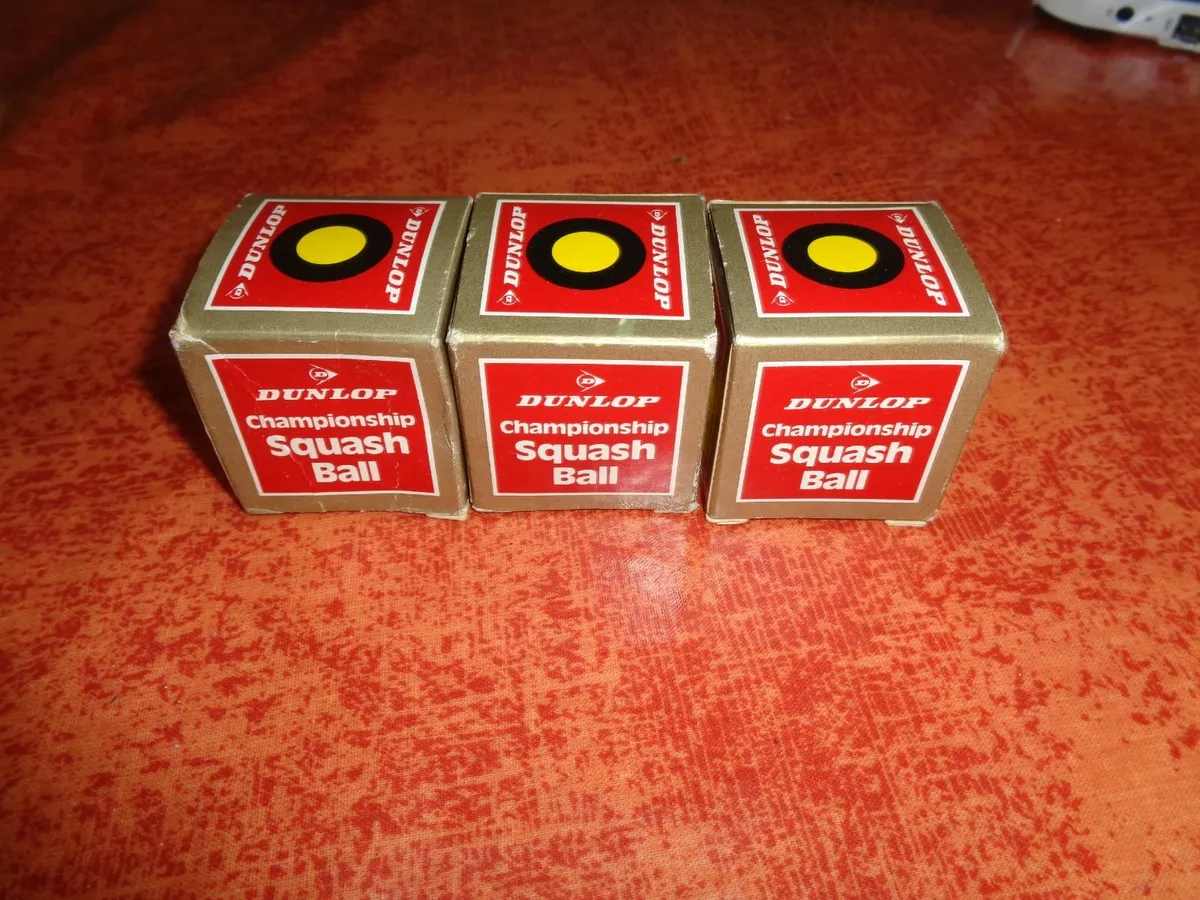 Dunlop Championship Squash Balls x 3 for Sale - Image 1