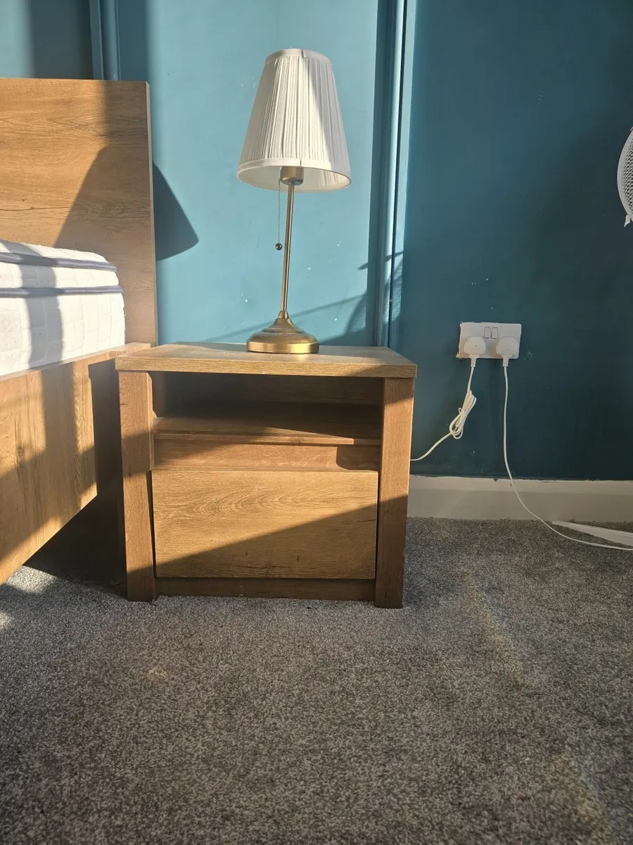 King size Bed frame and side tables - Image 4