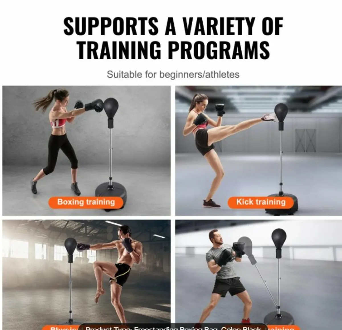 Freestanding Boxing Reflex Punch Ball - Image 3