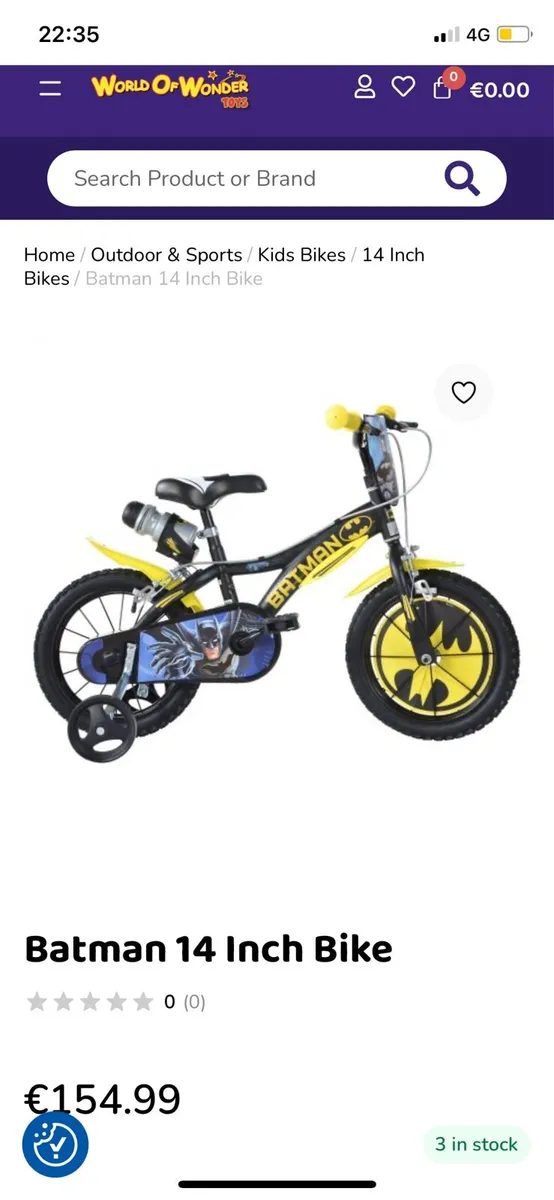 Kids Batman bike - Image 4