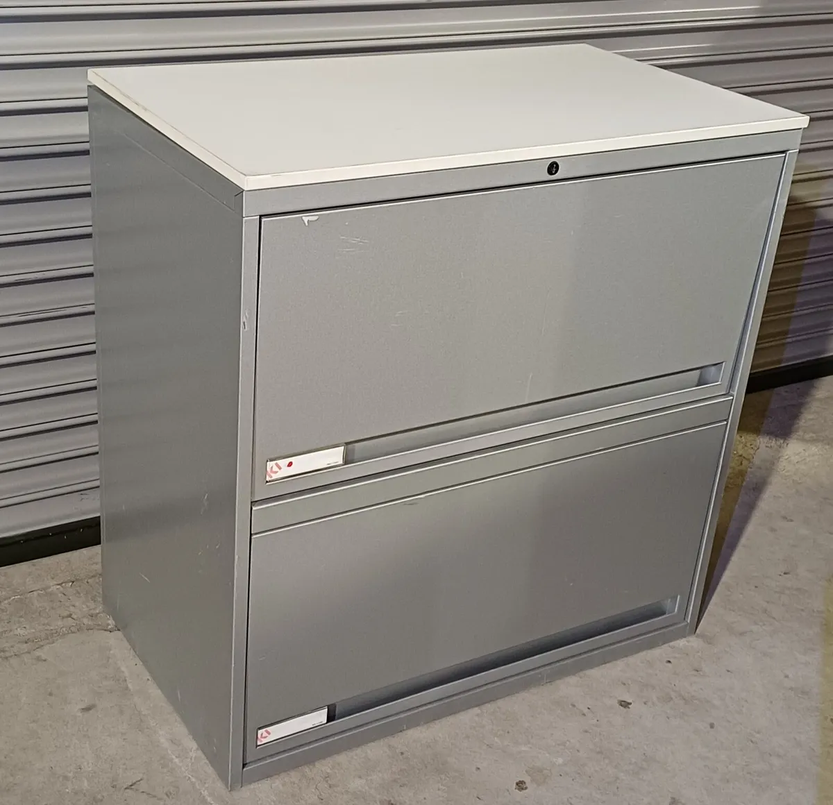 Steel Slider Two Drawer Cabinet - Image 1
