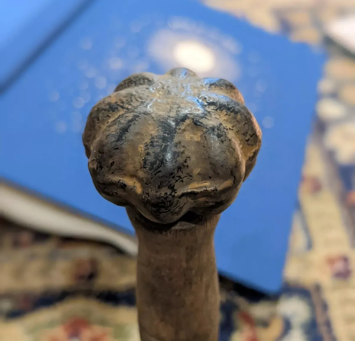 20cm Solid Cast Iron Wooden Handle Hand Bell NEW - Image 3