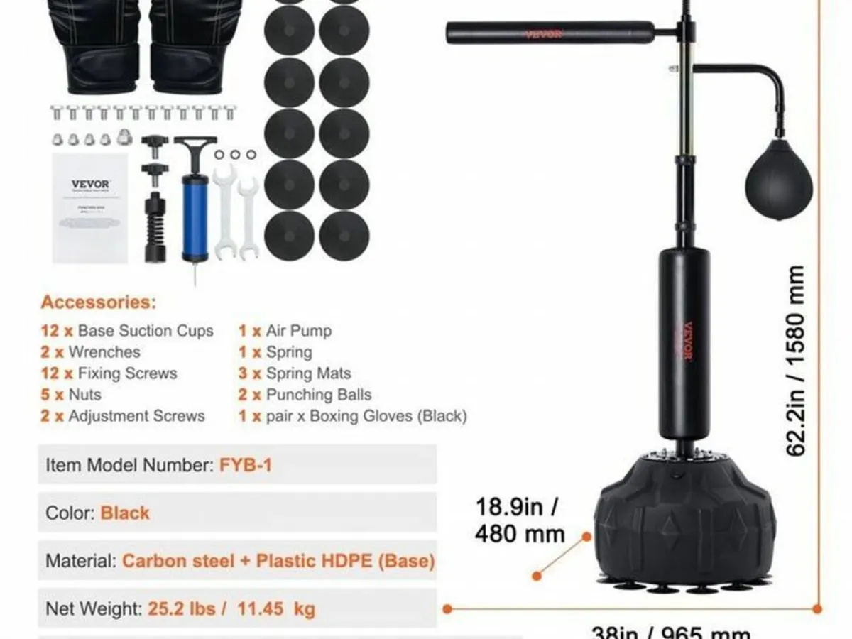 Boxing Speed Trainer, Punching Bag - Image 3