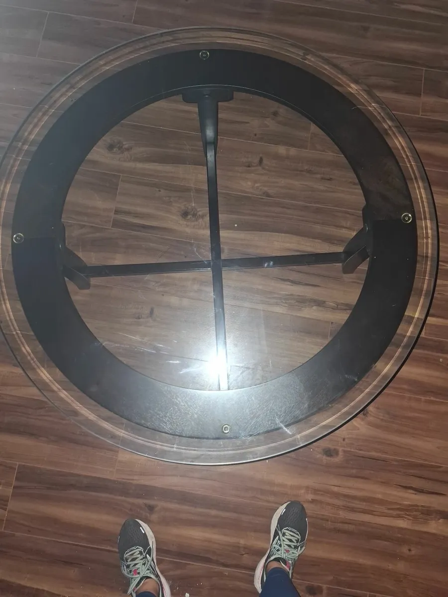 Glass coffee table - Image 4