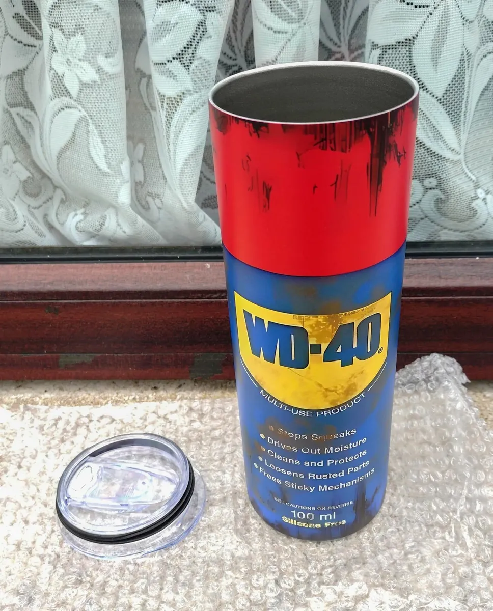 Wd-40 Lookalike, Dirty Look, Drinks Flask (New). - Image 3