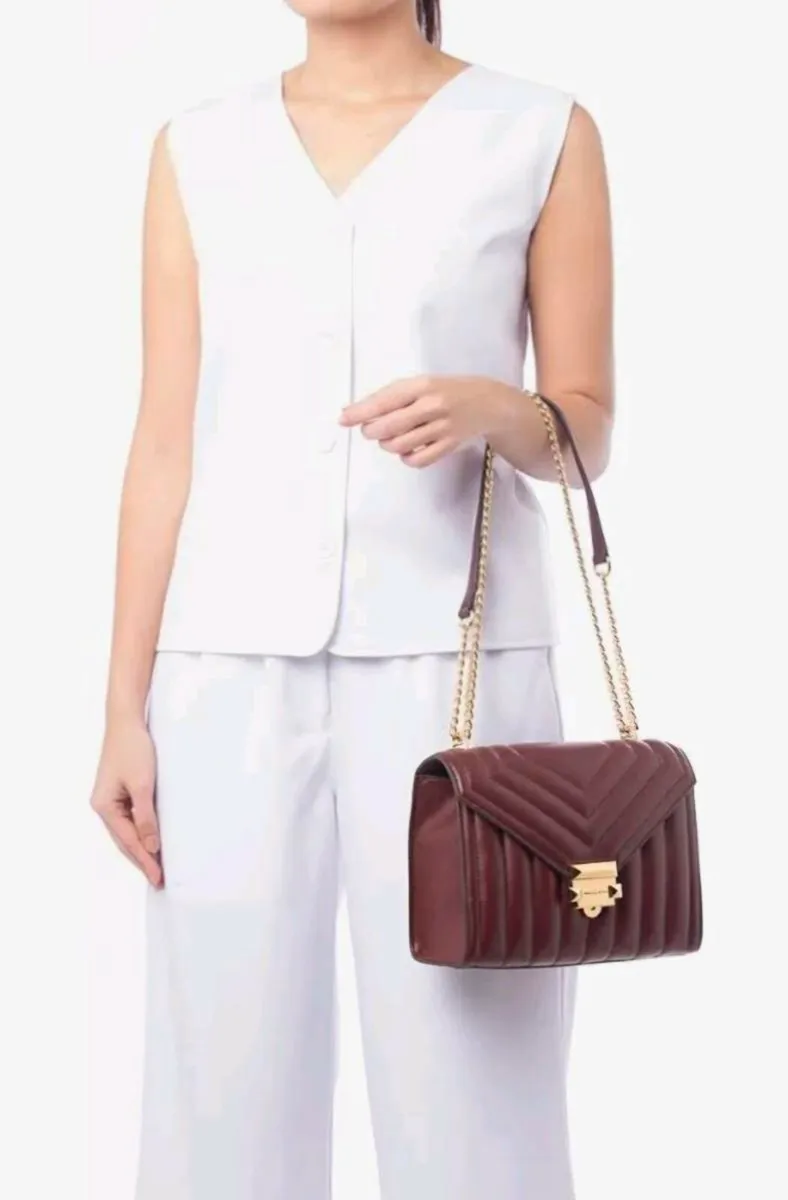 BNWT Micheal Kors Burgendy Whitney Handbag - Image 1